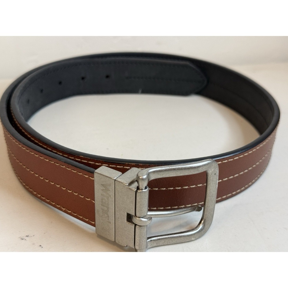 Wrangler‎ Mens Reversible Genuine Leather Belt Size 36 Brown Black WR-BT47924